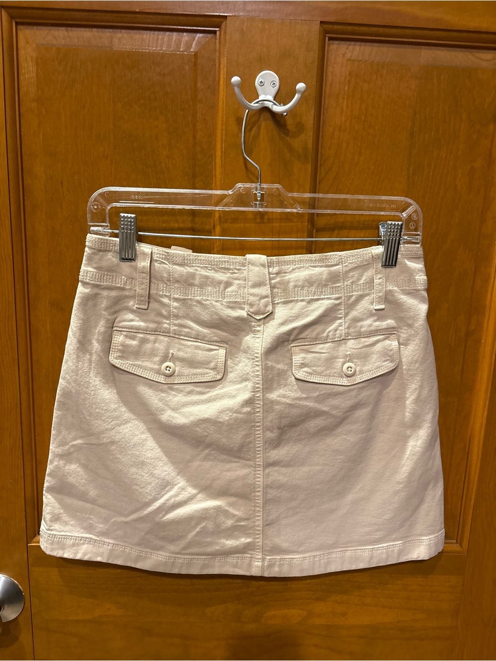 NWT American Eagle Outfitters Women’s Cream Utility Cargo Mini Skirt Size 2 - Picture 2 of 6